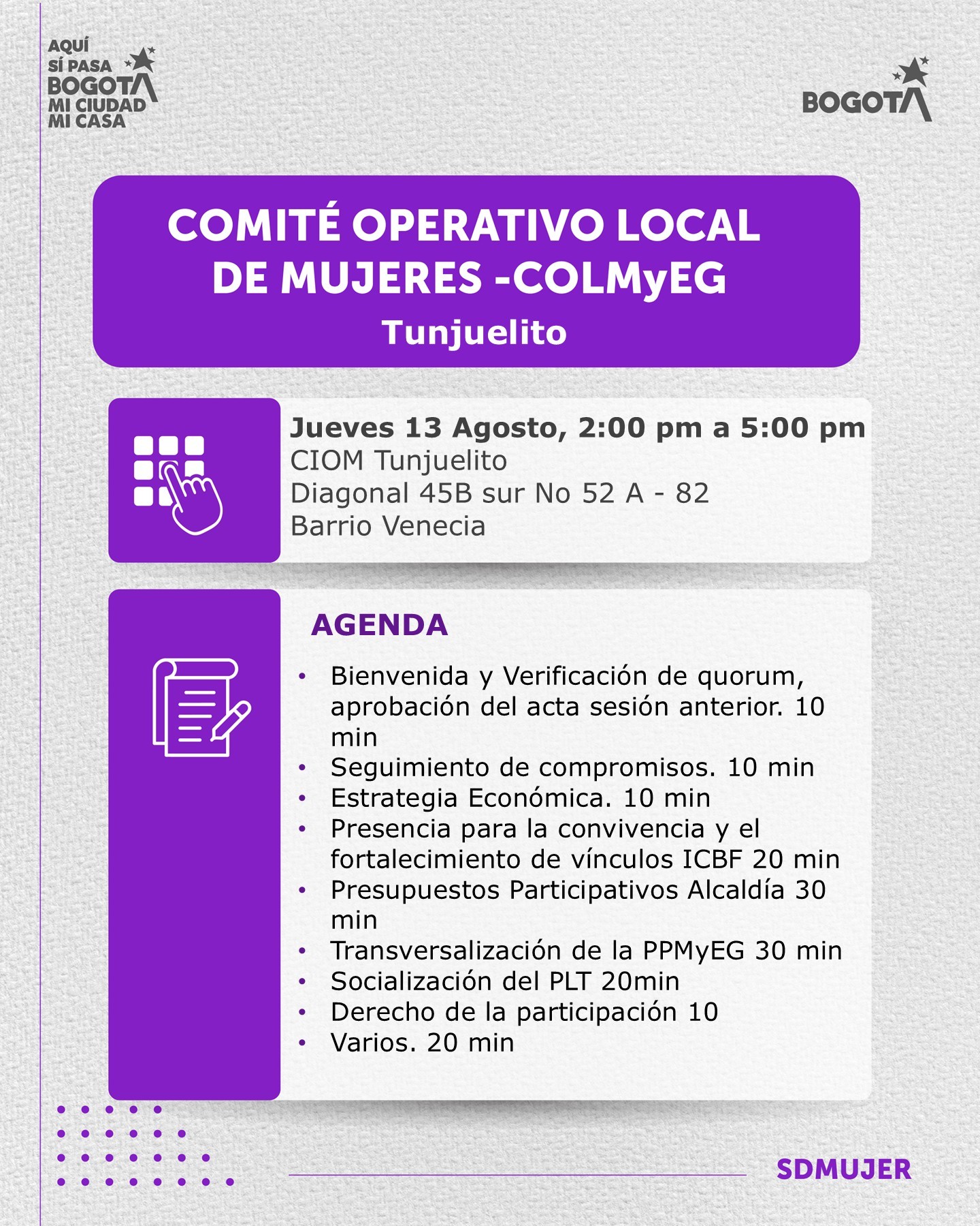 Convocatoria COLMYEG - Agosto 2026
