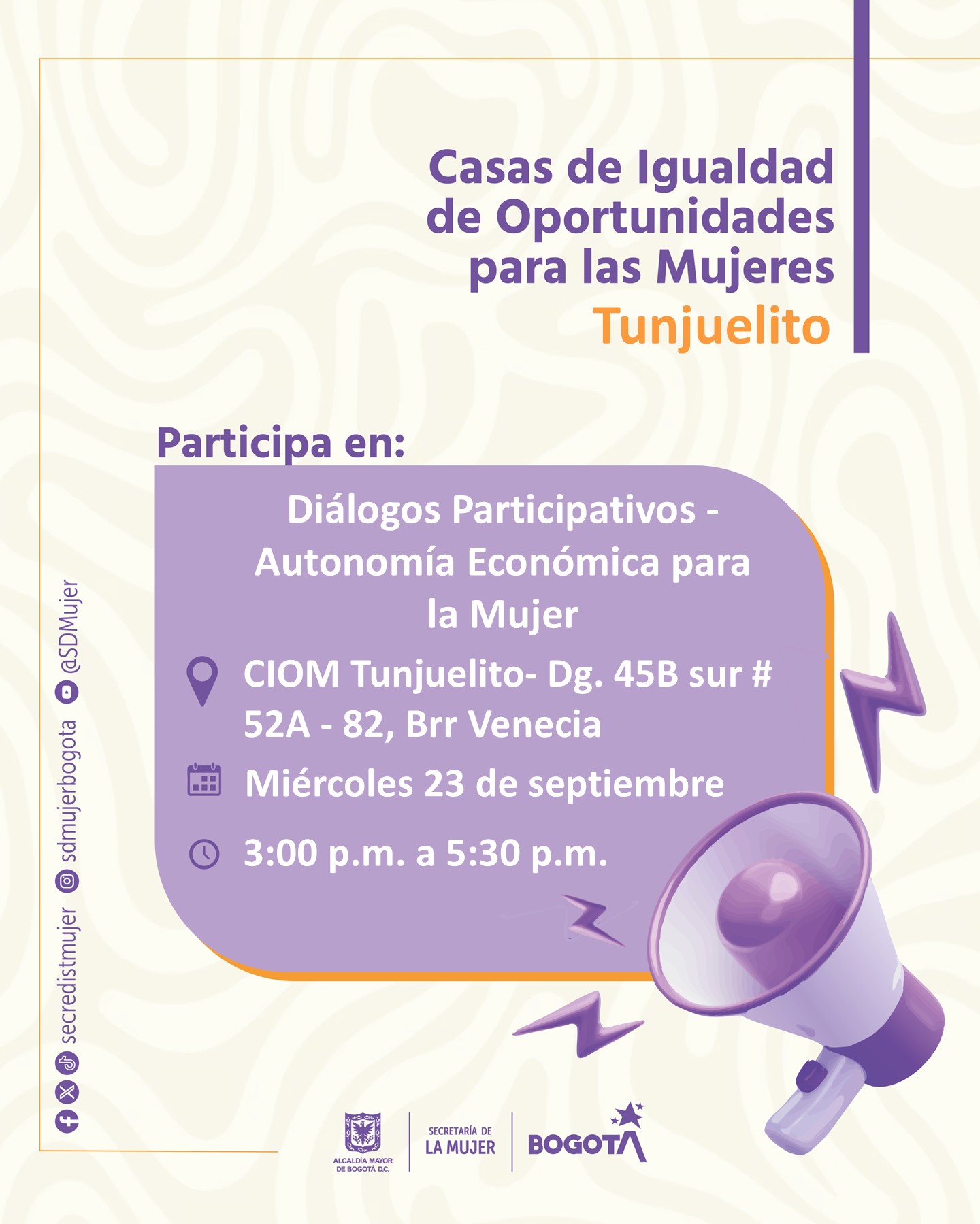 Diálogos Participativos - Autonomía Económica para la Mujer