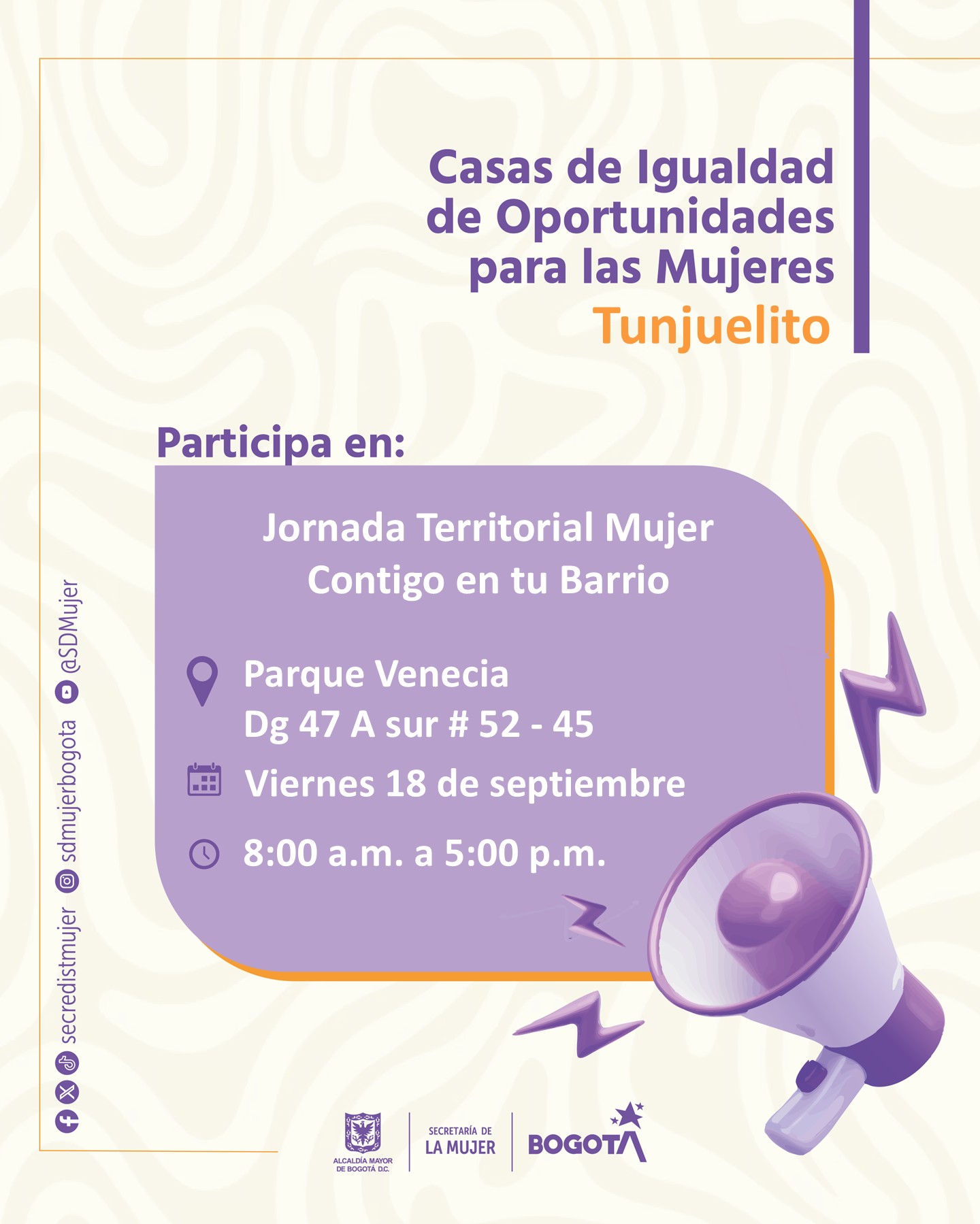 Jornada Territorial: Mujer Contigo en tu Barrio