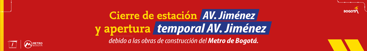 TransMilenio habilita estación temporal Avenida Jiménez en la troncal Caracas Centro por obras del Metro
