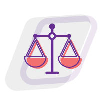 Icono de balanza de la justicia