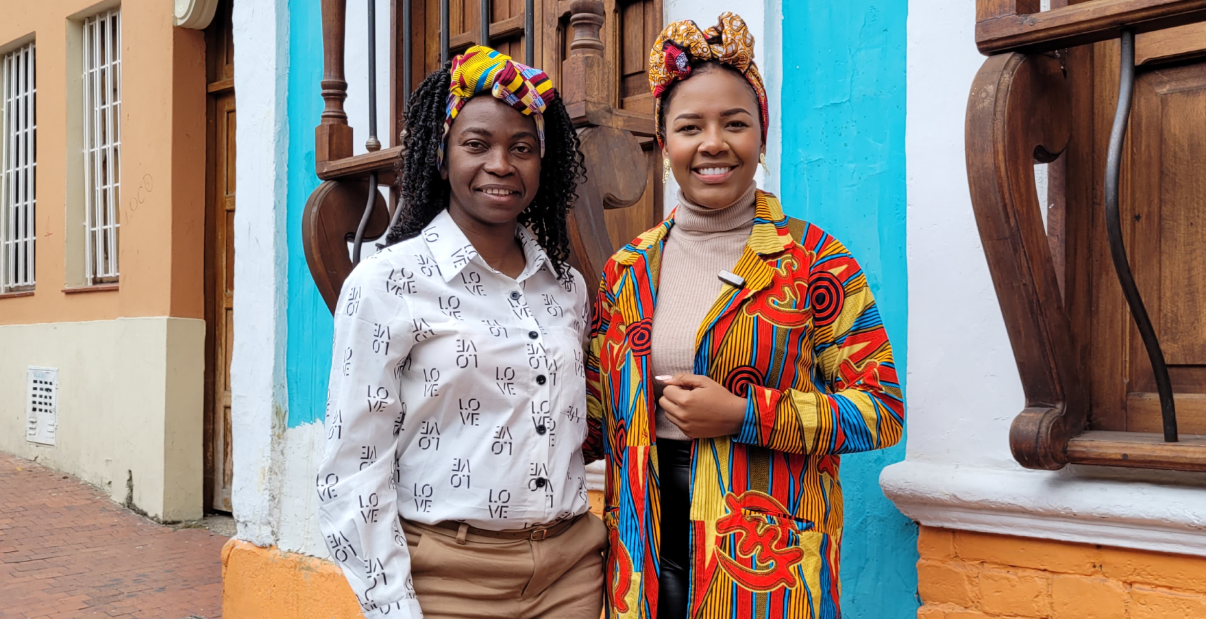 Mujeres afrocolombiana felices