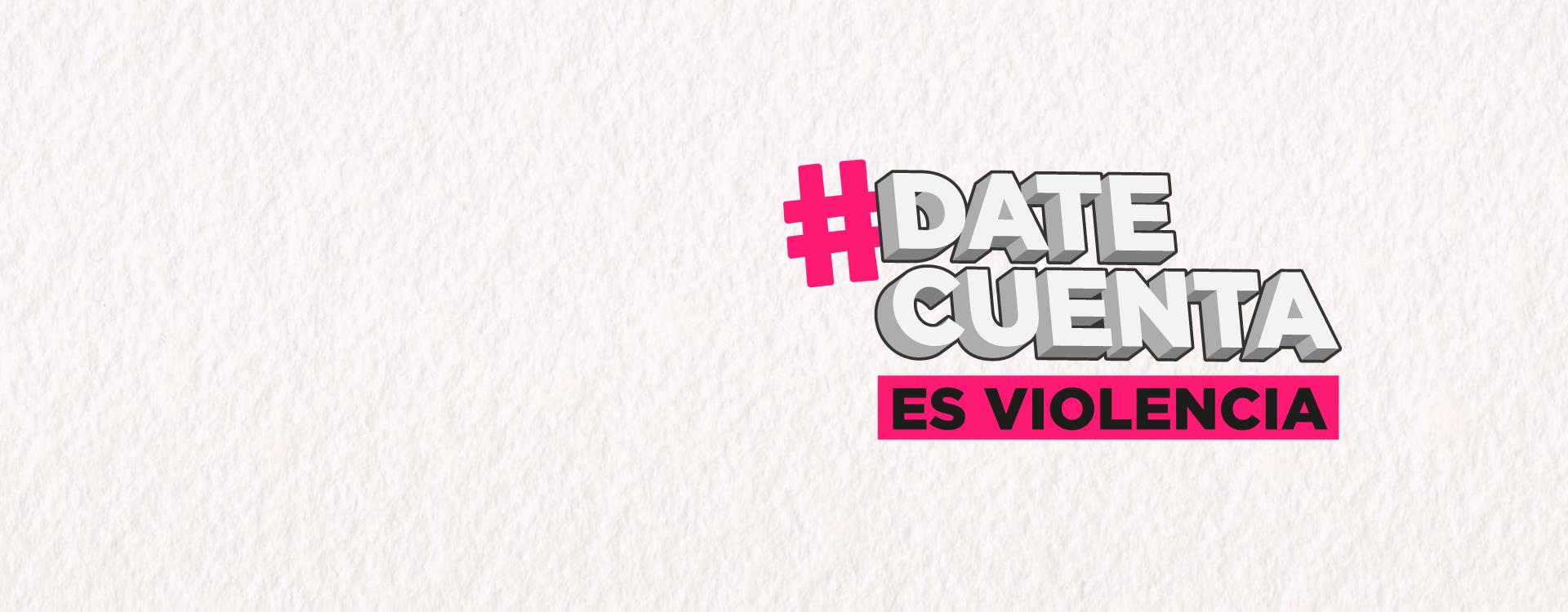 Imagen de fondo con color claro y logo de #DateCuenta