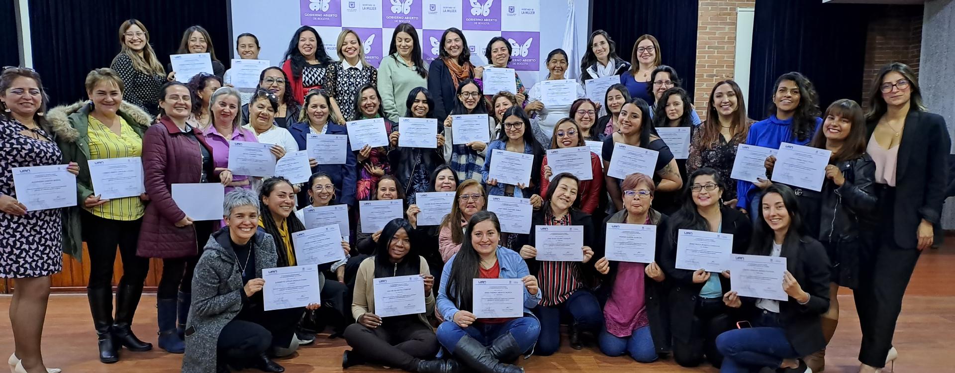 Mujeres lideresas fueron certificadas en atención y prevención de violencias basadas en género