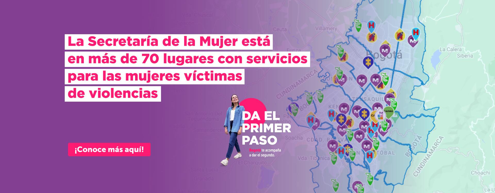 Imagen carrusel - SDMujer 70 servicios en Bogotá para atención de violencias contra la mujer