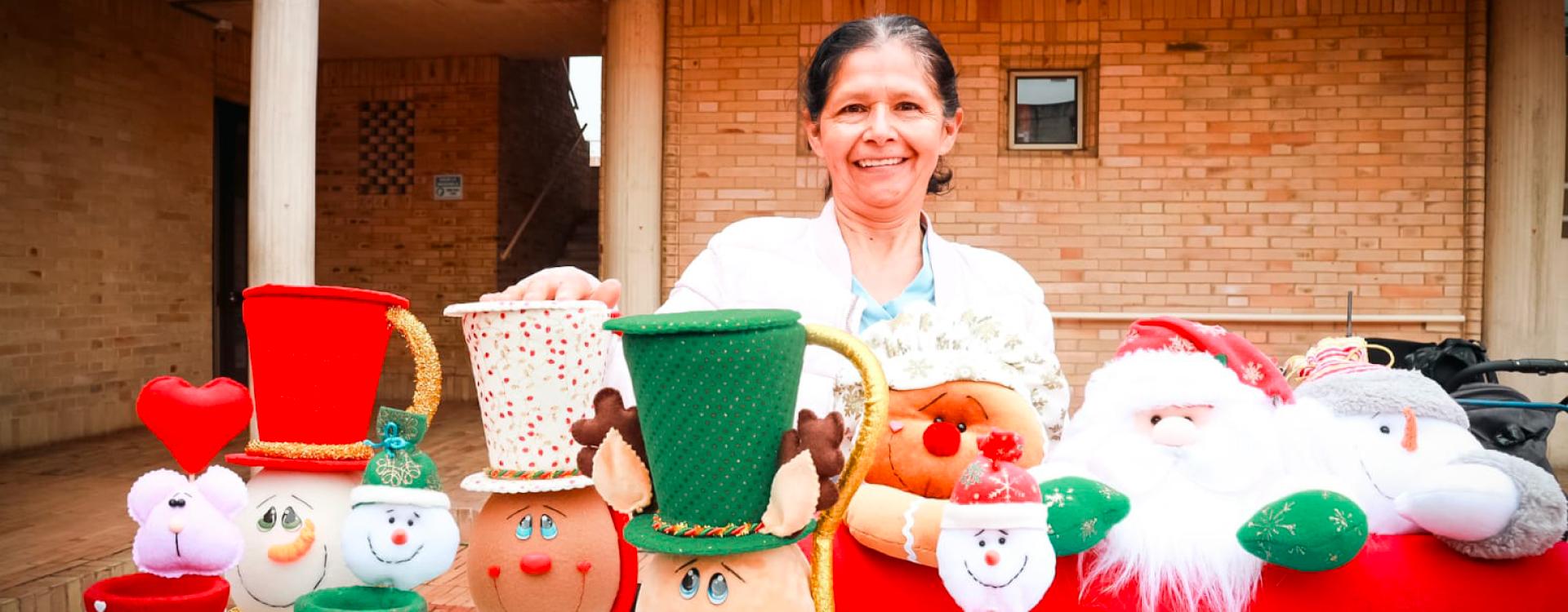 Mujer emprendedora en su negocio