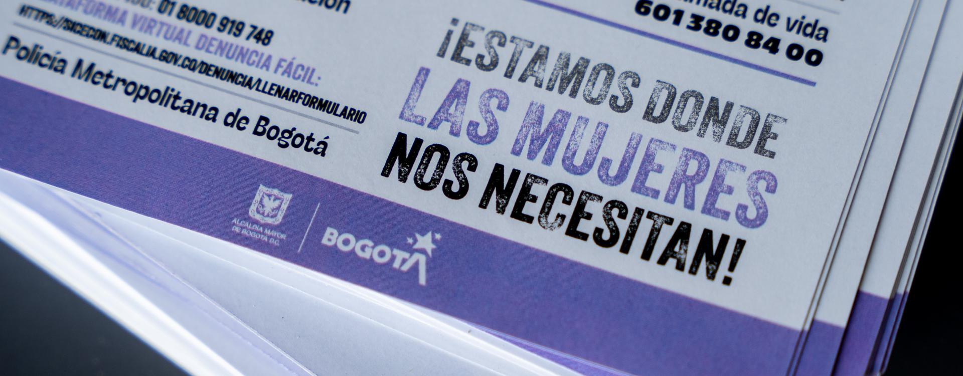 Impreso de información para mujeres