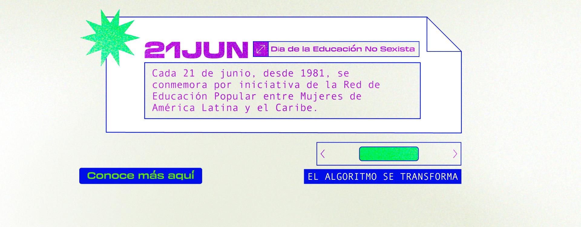 Imagen carrusel - 21J - Día educación no sexista