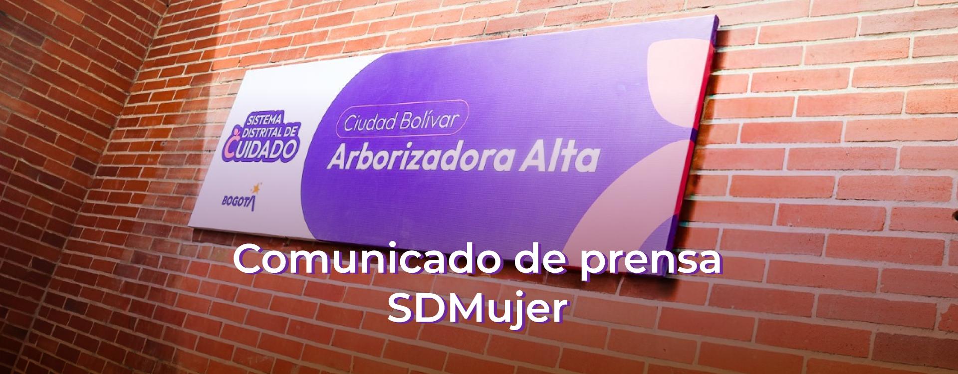 Comunicado de prensa SDMujer
