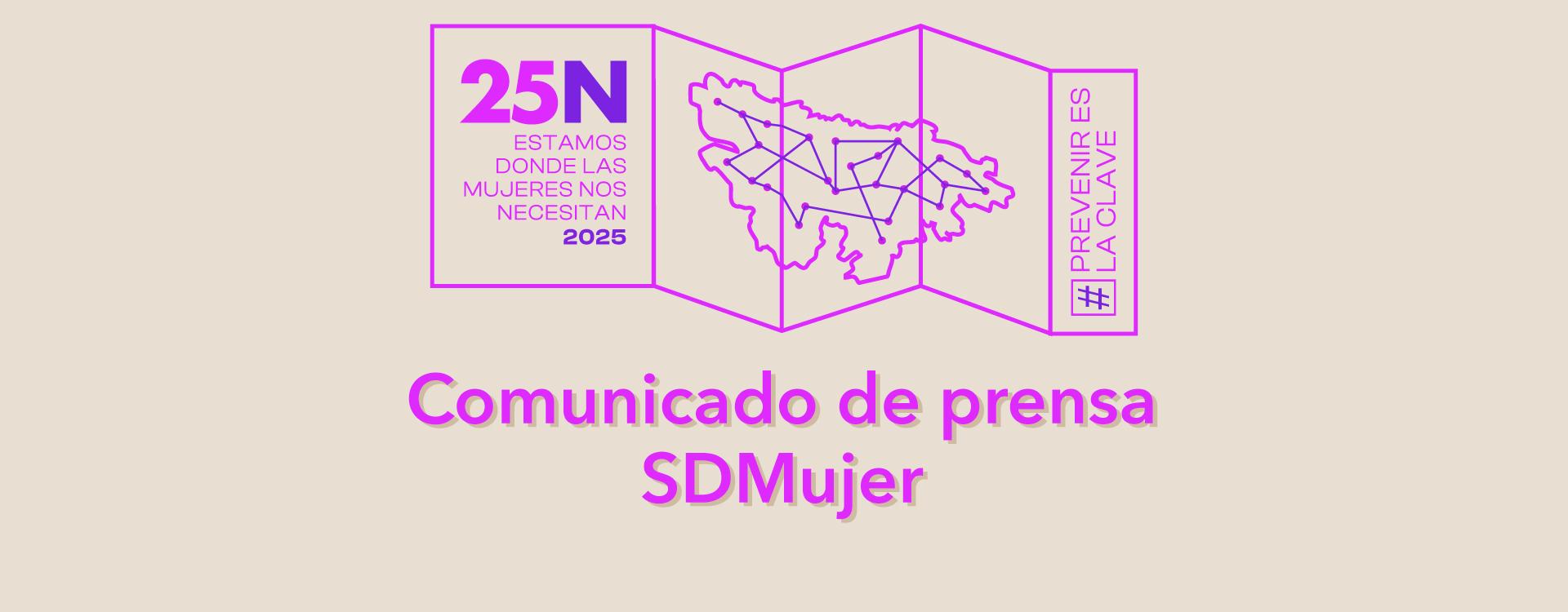 Comunicado de prensa SDMujer