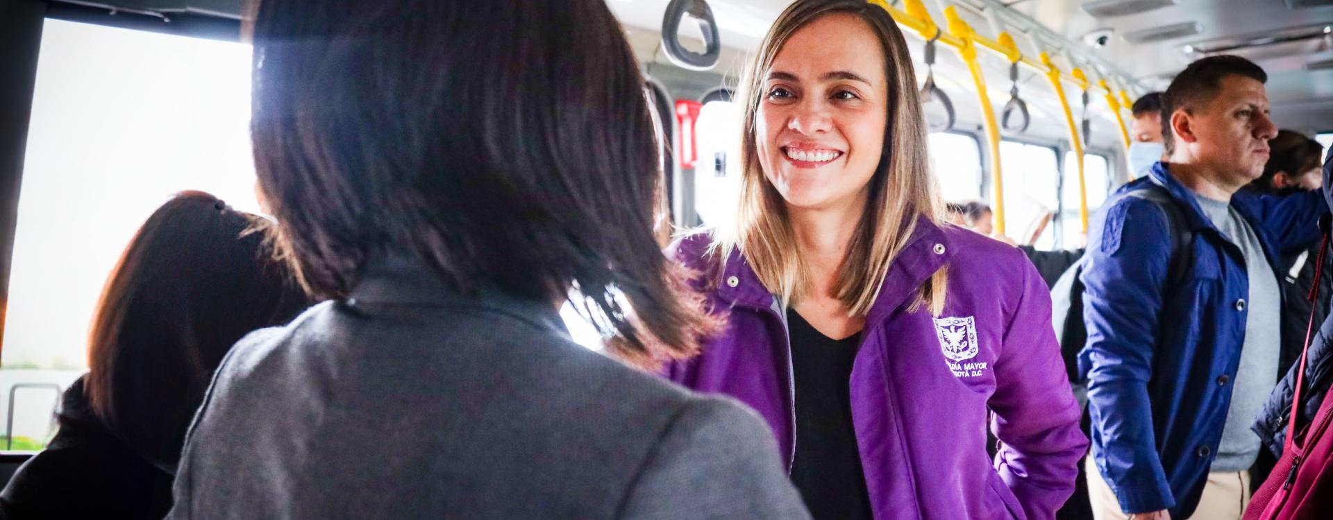 Secretaria Laura Tami en un STP