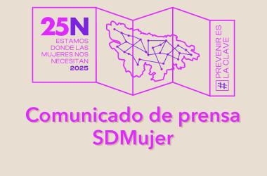 Comunicado de prensa SDMujer