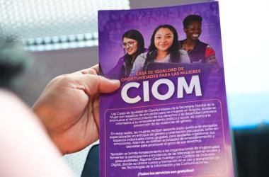 Plegable informativo sobre las Casas de Igualdad de Oportunidades