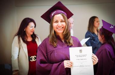 Mujer graduanda 