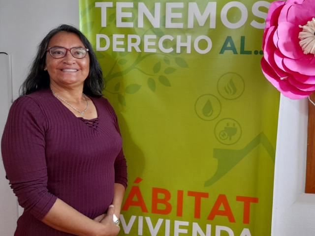 Flor Yolanda Mejía, beneficiaria de CIOM de Los Mártires