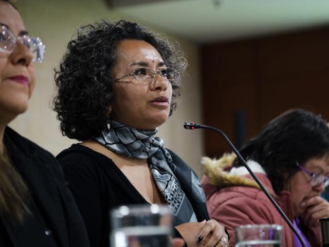 Mujeres de Bogotá en reunión de concejo consultivo de mujeres