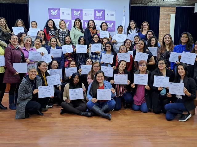 Mujeres lideresas fueron certificadas en atención y prevención de violencias basadas en género