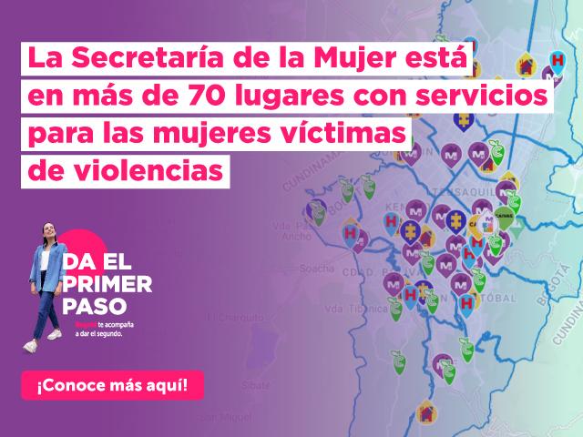 Imagen carrusel - SDMujer 70 servicios en Bogotá para atención de violencias contra la mujer