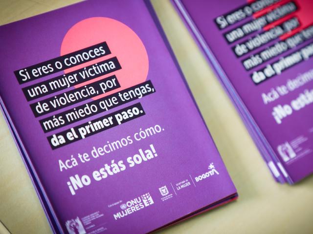 Folleto de información de prevención a violencias contra las mujeres