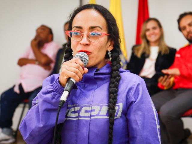 Mujer en Bogotá
