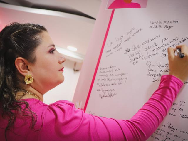 Mujer en Bogotá